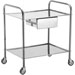 CARRELLO OSPEDALIERO LANCART PICCOLO - 2 ripiani e cassetto - 60x40xh.80cm - portata 60kg
